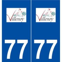 77 Villenoy logo autocollant plaque stickers ville