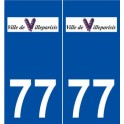 77 Villeparisis logo autocollant plaque stickers ville