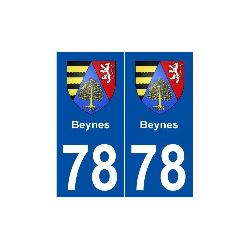 78 Beynes blason autocollant plaque stickers ville
