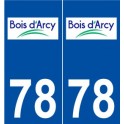 78 Bois-d'Arcy logo autocollant plaque stickers ville