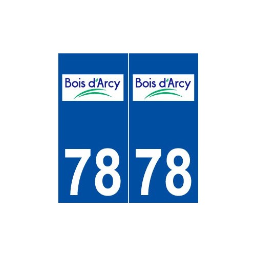 78 Bois-d'Arcy logo autocollant plaque stickers ville