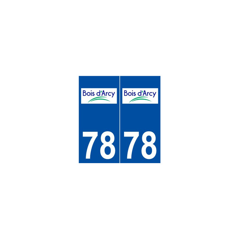 78 Bois-d'Arcy logo autocollant plaque stickers ville