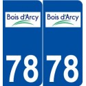 78 Bois-d'Arcy logo autocollant plaque stickers ville