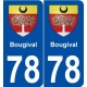 78 Bougival blason autocollant plaque stickers ville