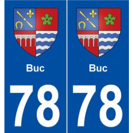 78 Buc blason autocollant plaque stickers ville