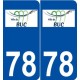 78 Buc logo autocollant plaque stickers ville