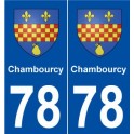 78 Chambourcy blason autocollant plaque stickers ville
