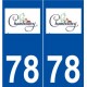 78 Chambourcy logo autocollant plaque stickers ville