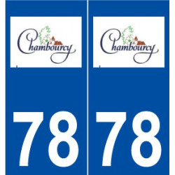 78 Chambourcy logo autocollant plaque stickers ville