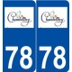 78 Chambourcy logo autocollant plaque stickers ville
