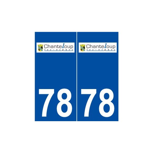 78 Chanteloup-les-Vignes logo autocollant plaque stickers ville