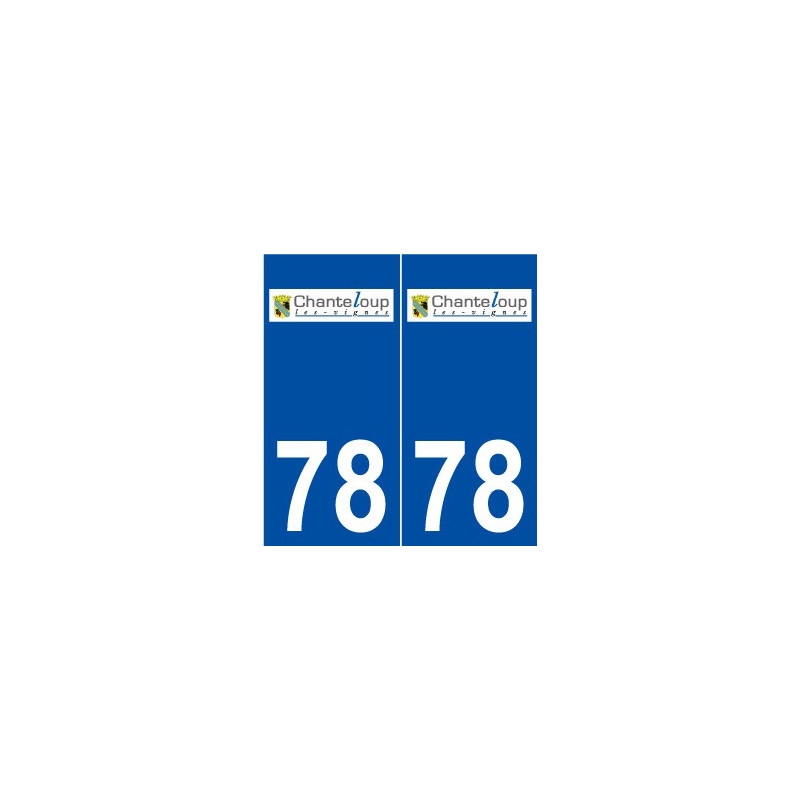 78 Chanteloup-les-Vignes logo autocollant plaque stickers ville