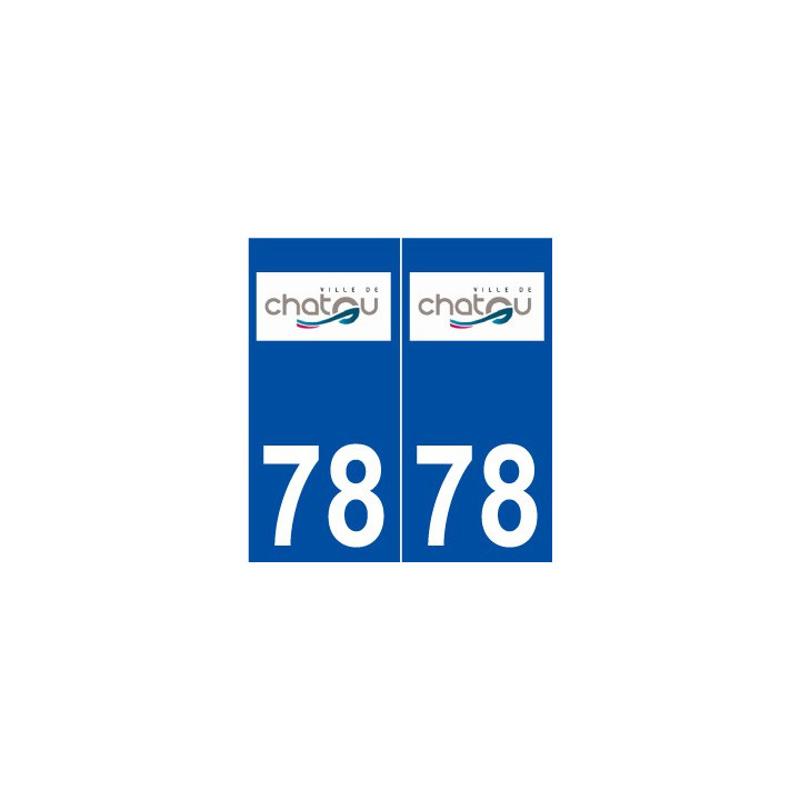 78 Chatou logo autocollant plaque stickers ville