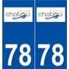 78 Chatou logo autocollant plaque stickers ville