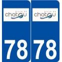 78 Chatou logo autocollant plaque stickers ville