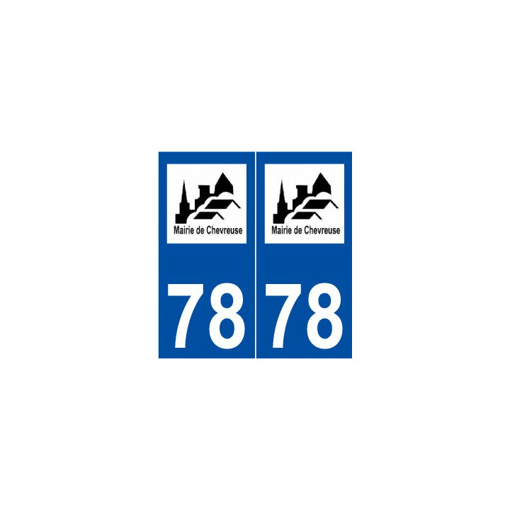 78 Chevreuse logo autocollant plaque stickers ville