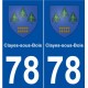 78 Clayes-sous-Bois blason autocollant plaque stickers ville