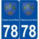 78 Clayes-sous-Bois blason autocollant plaque stickers ville