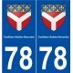 78 Conflans-Sainte-Honorine blason autocollant plaque stickers ville