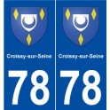 78 Croissy-sur-Seine blason autocollant plaque stickers ville