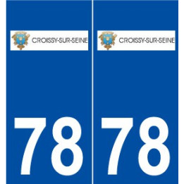 78 Croissy-sur-Seine logo autocollant plaque stickers ville