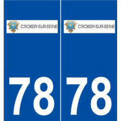78 Croissy-sur-Seine logo autocollant plaque stickers ville