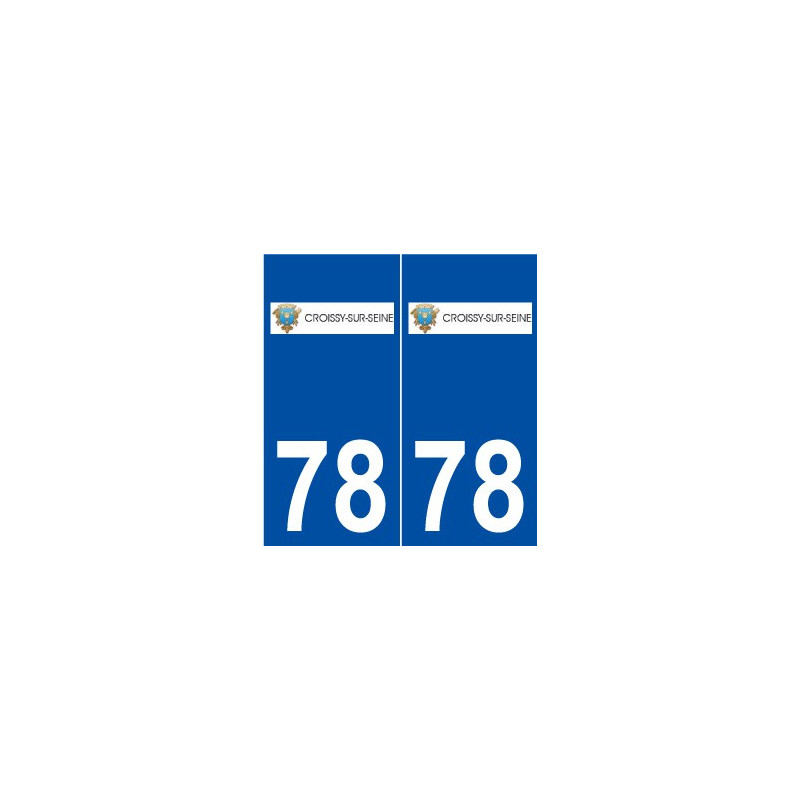 78 Croissy-sur-Seine logo autocollant plaque stickers ville