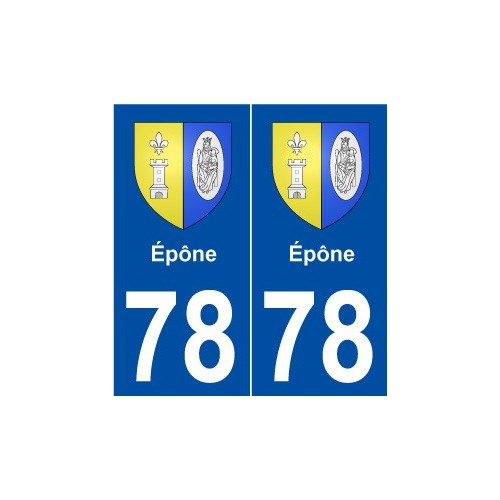 78 Épône blason autocollant plaque stickers ville