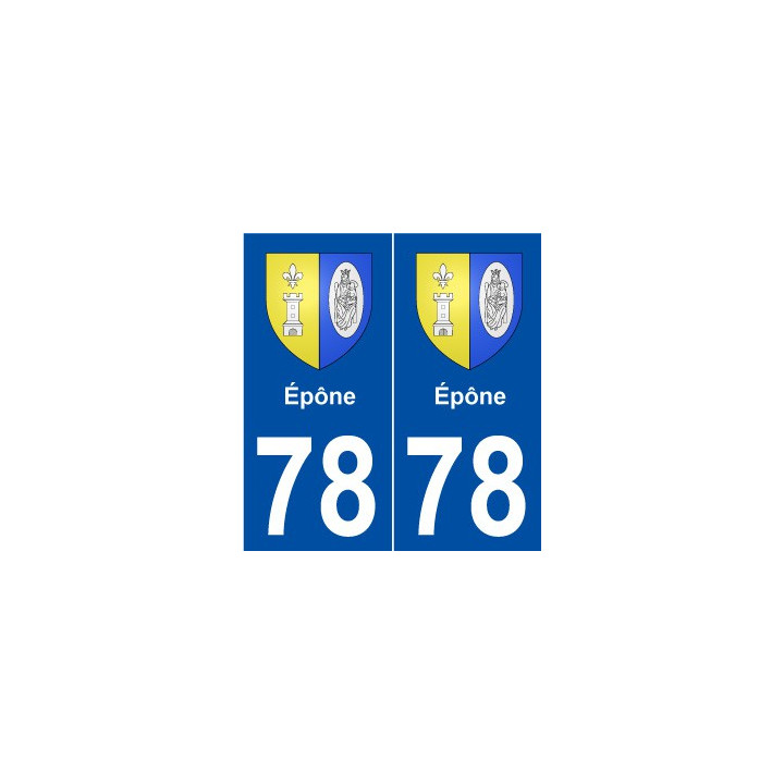 78 Épône blason autocollant plaque stickers ville
