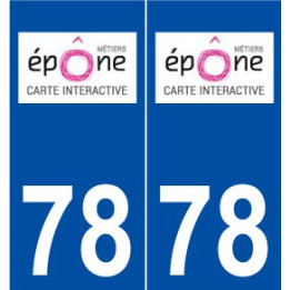 78 Épône logo autocollant plaque stickers ville