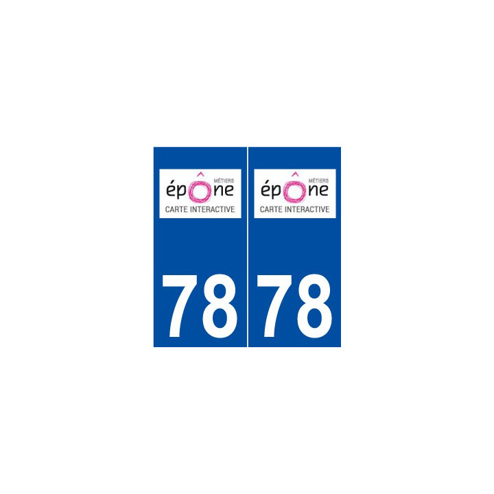 78 Épône logo autocollant plaque stickers ville