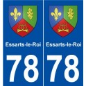 78 Essarts-le-Roi blason autocollant plaque stickers ville