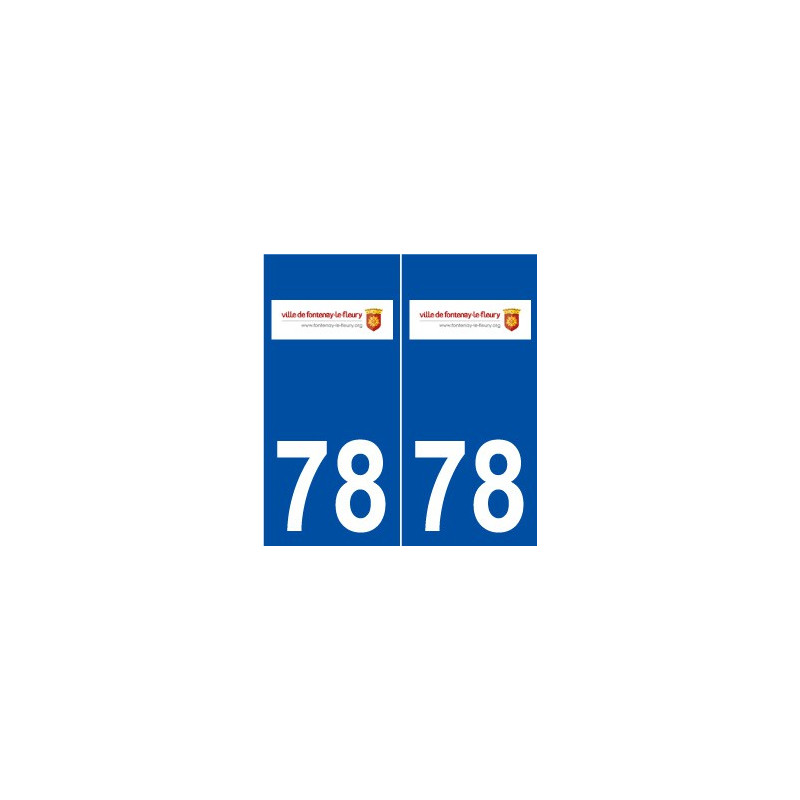 78 Fontenay-le-Fleury logo autocollant plaque stickers ville