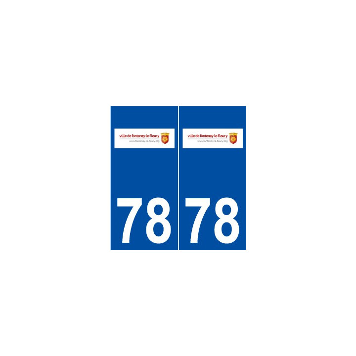 78 Fontenay-le-Fleury logo autocollant plaque stickers ville