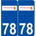 78 Fontenay-le-Fleury logo autocollant plaque stickers ville