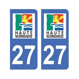 27 Eure autocollant plaque