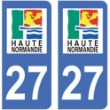 27 Eure autocollant plaque