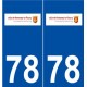 78 Fourqueux logo autocollant plaque stickers ville