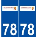 78 Fourqueux logo autocollant plaque stickers ville