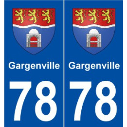 78 Gargenville blason autocollant plaque stickers ville