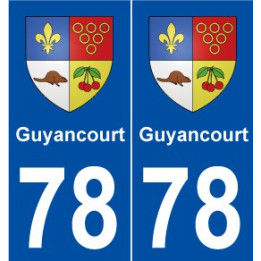 78 Guyancourt blason autocollant plaque stickers ville