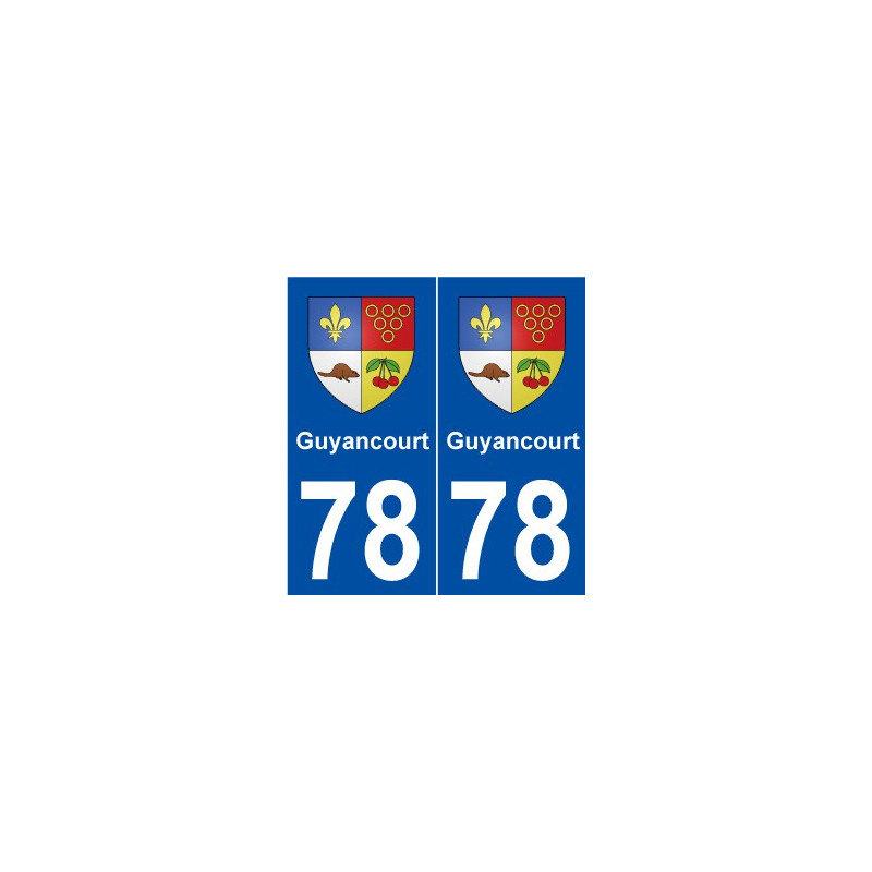 78 Guyancourt blason autocollant plaque stickers ville