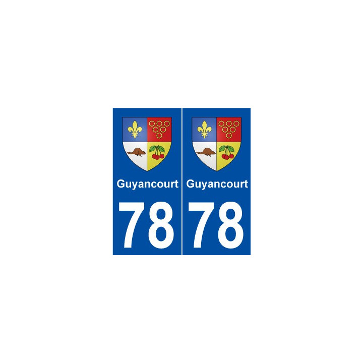78 Guyancourt blason autocollant plaque stickers ville