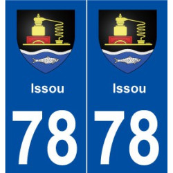 78 Issou blason autocollant plaque stickers ville