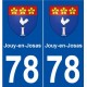 78 Jouy-en-Josas blason autocollant plaque stickers ville