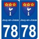 78 Jouy-en-Josas blason autocollant plaque stickers ville