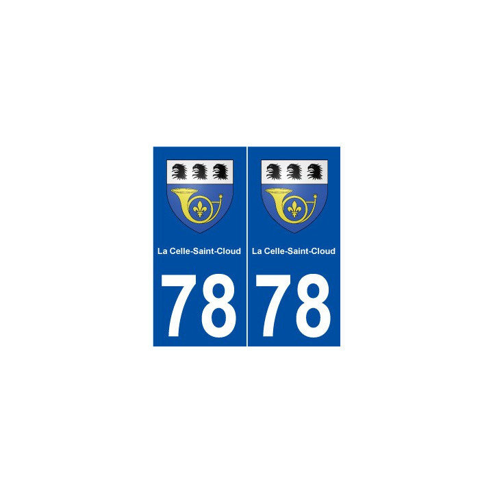 78 La Celle-Saint-Cloud blason autocollant plaque stickers ville