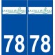 78 La Celle-Saint-Cloud logo autocollant plaque stickers ville