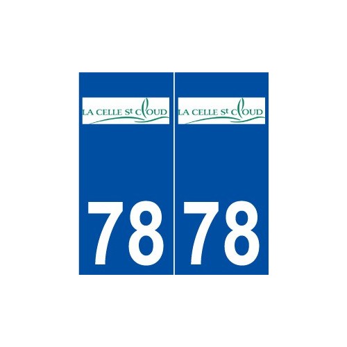 78 La Celle-Saint-Cloud logo autocollant plaque stickers ville