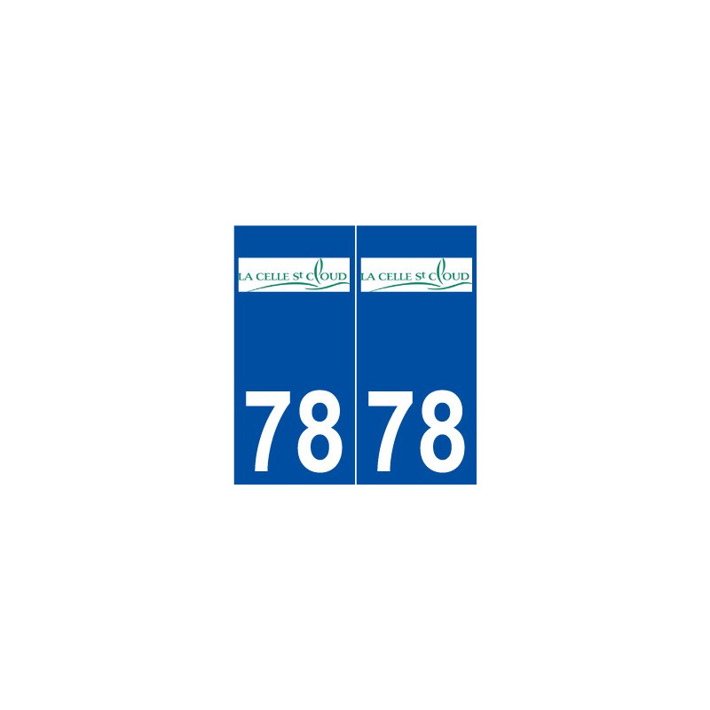 78 La Celle-Saint-Cloud logo autocollant plaque stickers ville